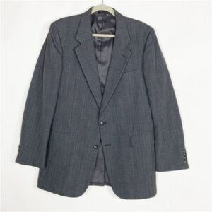 Austin Manor Wool Blend Gray Business Suit Blazer Sport Coat Sport Jacket 42L